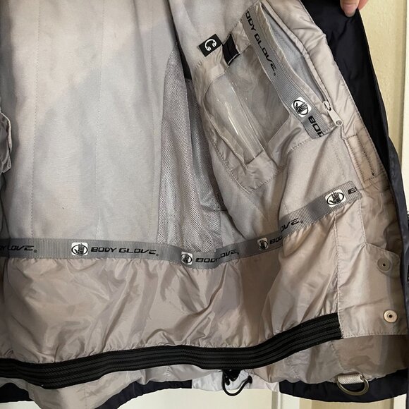 Body Glove Navy/Gray Reflective Ski Jacket Utility Design, Waterproof Unisex - Picture 5 of 13